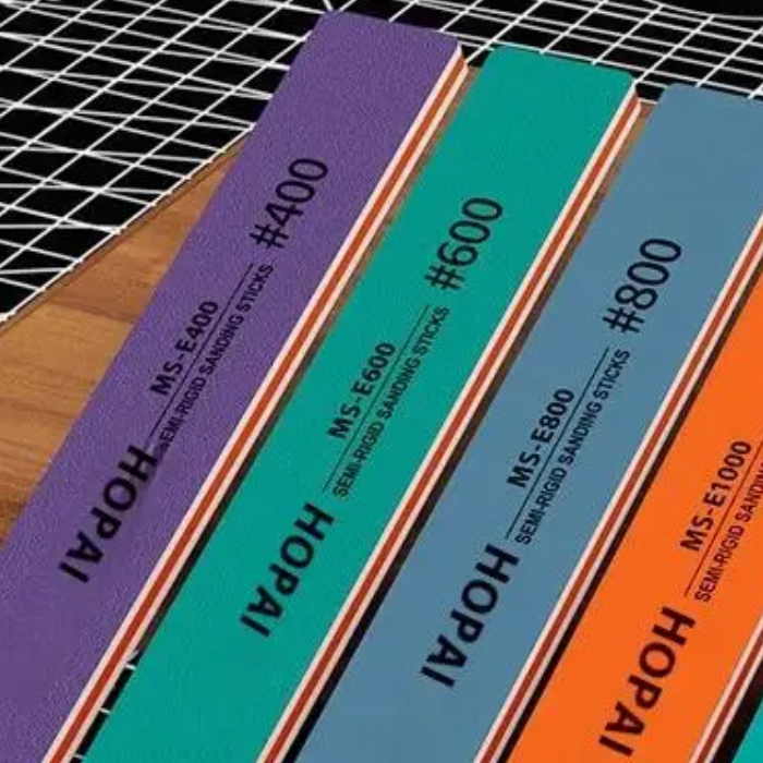 Sanding Stick Set - 6Pcs MS-E400-1500 Semi-rigid Sanding Sticks Plastic