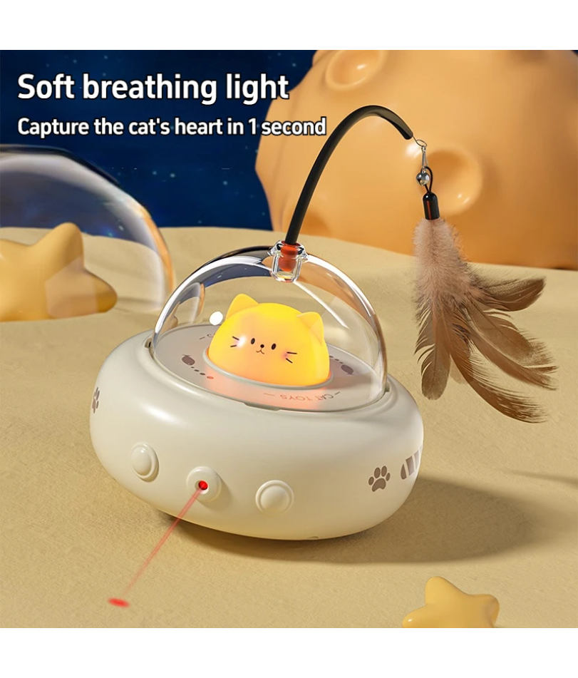 Model Kit Ufo - Smart Teaser Cat Toy Electric UFO