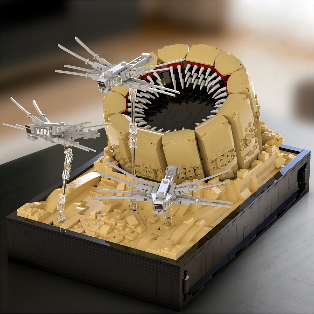Model Kit Vs Lego - 1488PCS Sandworm Attack Building Set Giant