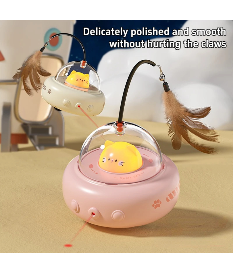 Smart Teaser Cat Toy Electric  - Model Kit Ufo ulasan dan harga