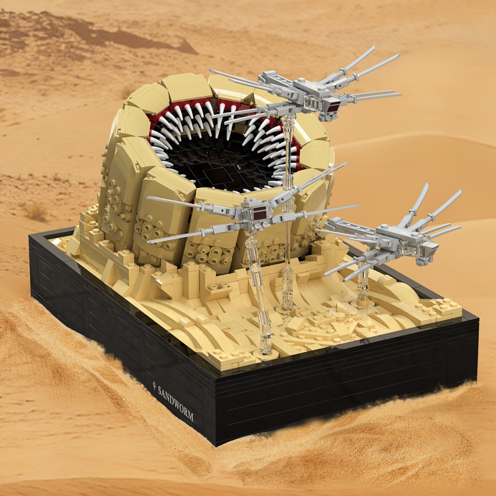 1488PCS Sandworm Attack Buildi - Model Kit Vs Lego ulasan dan harga