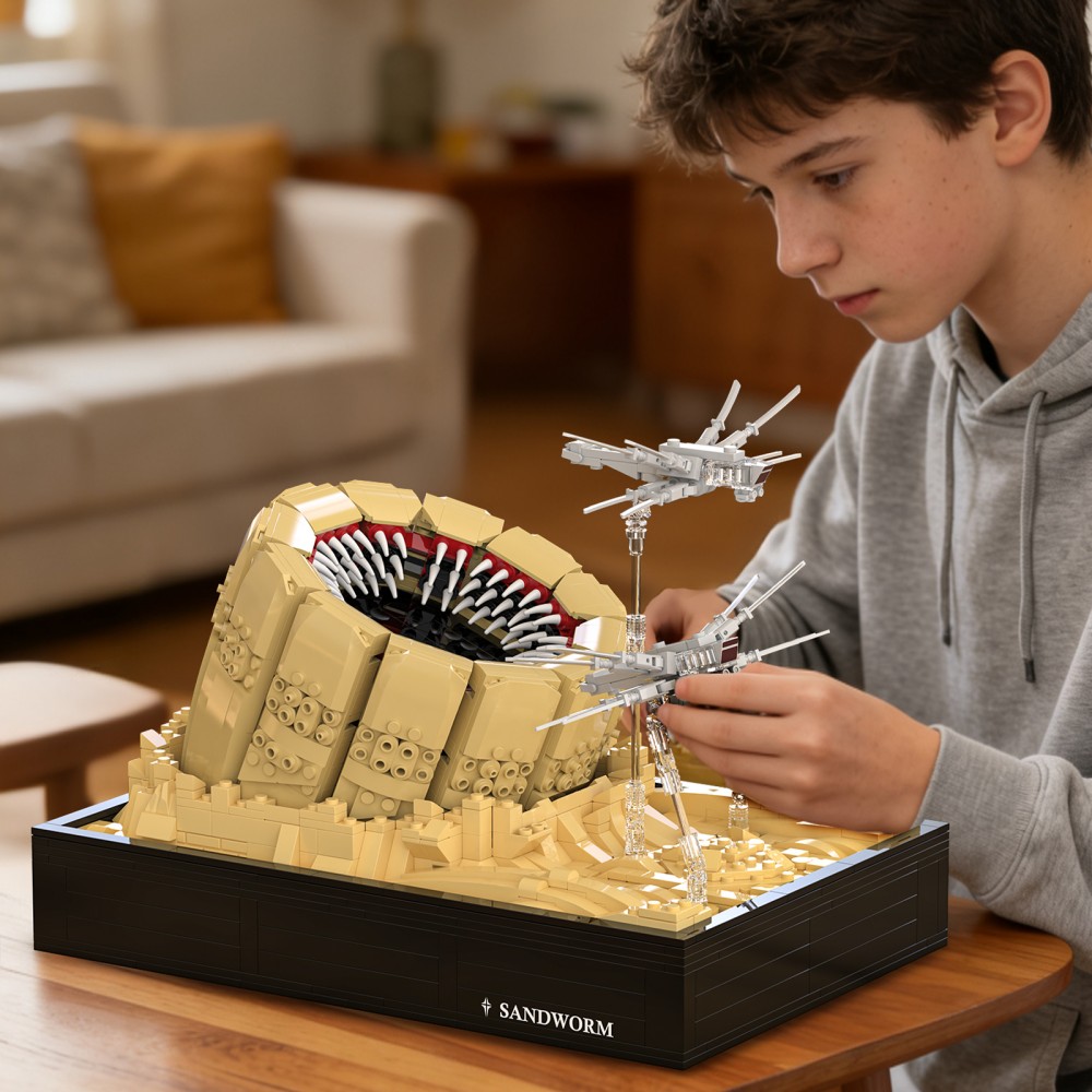 1488PCS Sandworm Attack Buildi - Model Kit Vs Lego ulasan dan harga