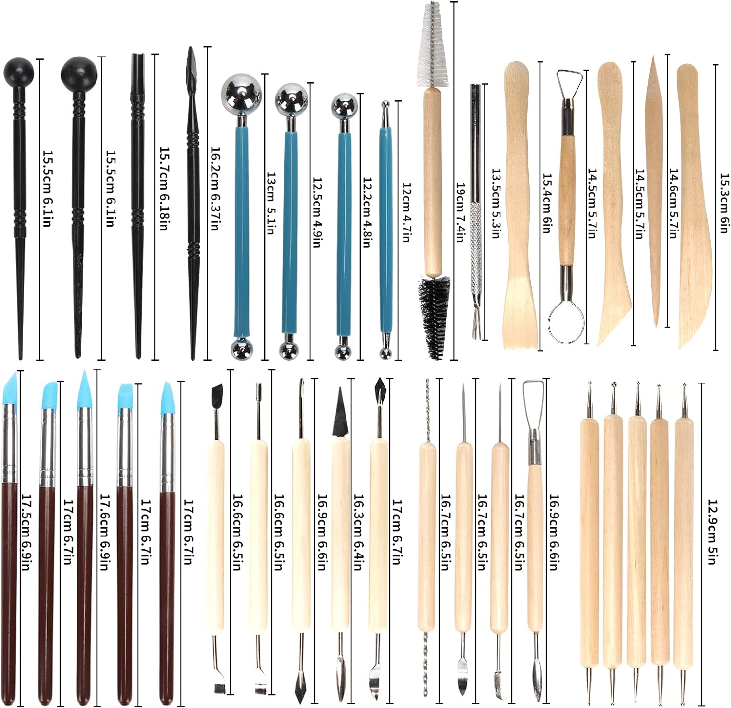 Pottery Clay Sculpting Tools K - Model Kit Tool Set ulasan dan harga