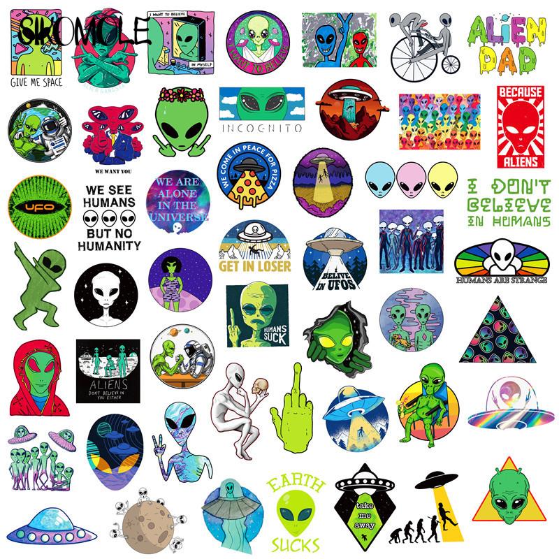 10/30/50PCS Outer Space Sticke - Model Kit Ufo ulasan dan harga