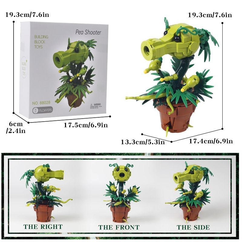Plants vs. Zombies Carnivorous - Model Kit Vs Lego ulasan dan harga