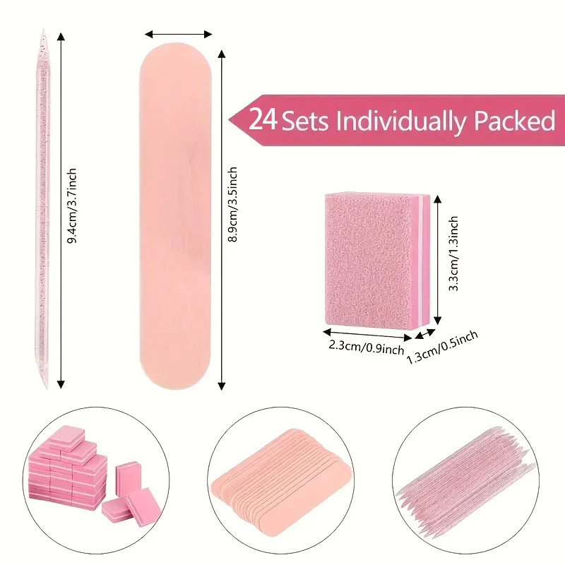 Nail File Kit Wooden Sticks Bu - Sanding Stick Set ulasan dan harga
