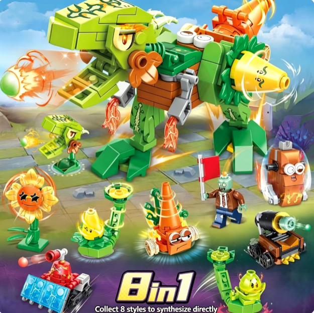Plants vs. Zombies Battle of t - Model Kit Vs Lego ulasan dan harga