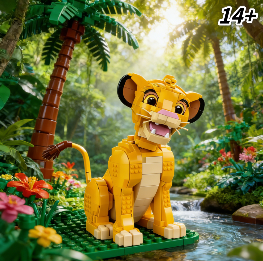 2026New 1445Pcs 43247 The Lion - Model Kit Game ulasan dan harga