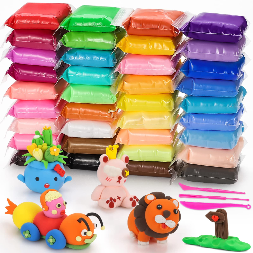 Air Dry Modeling Clay Kit Soft - Model Kit Tool ulasan dan harga