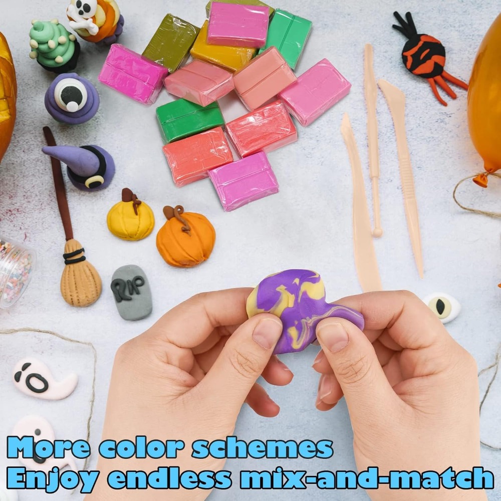 100 Pcs Polymer Clay Value Pac - Model Kit Tool ulasan dan harga
