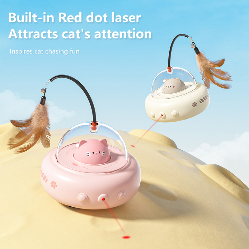 Smart Electric Cat Toy UFO Aut - Model Kit Ufo ulasan dan harga