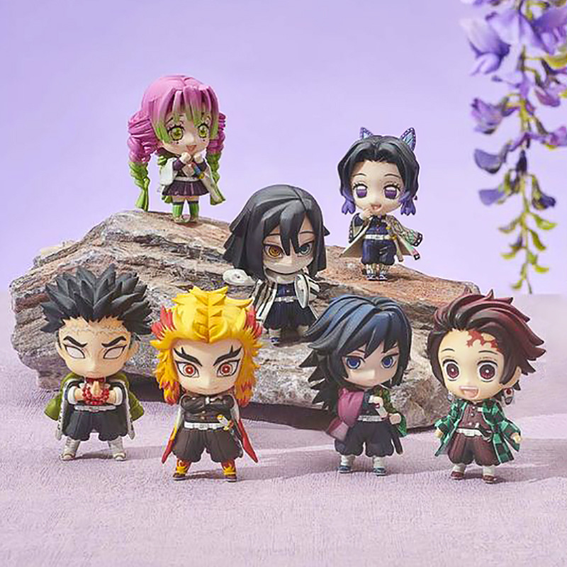 5PCS Kawaii Demon Slayer Actio - Model Kit Demon Slayer ulasan dan harga