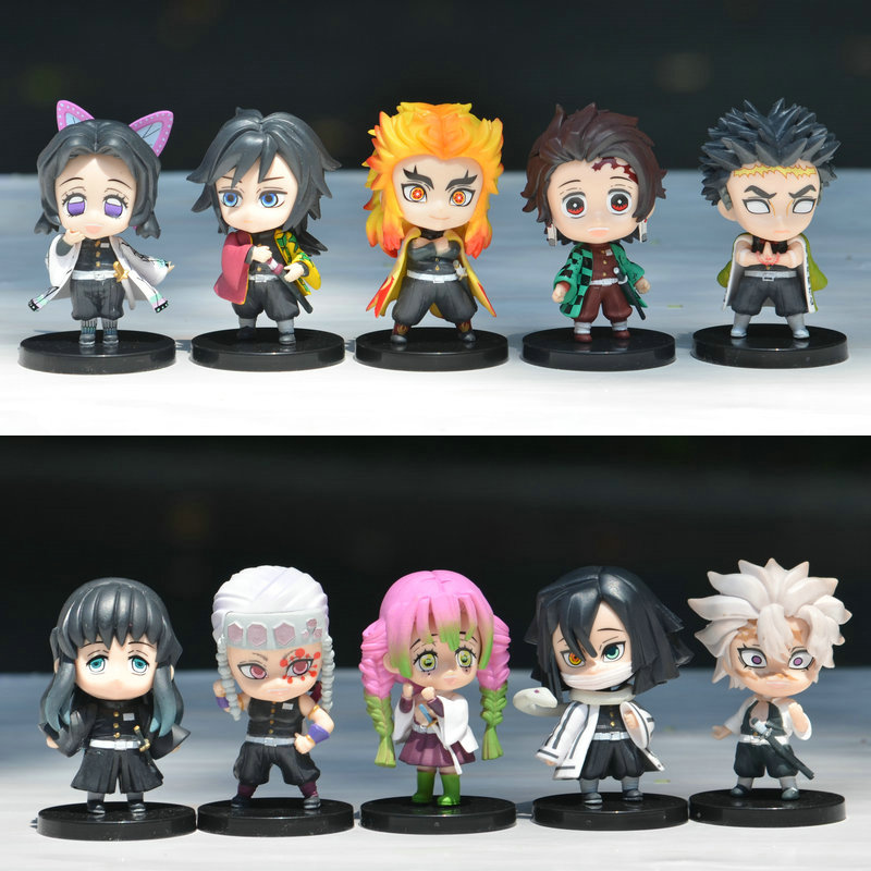 5PCS Kawaii Demon Slayer Actio - Model Kit Demon Slayer ulasan dan harga