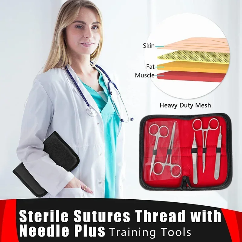 Medical Students Suture Practi - Model Kit Tool Set ulasan dan harga
