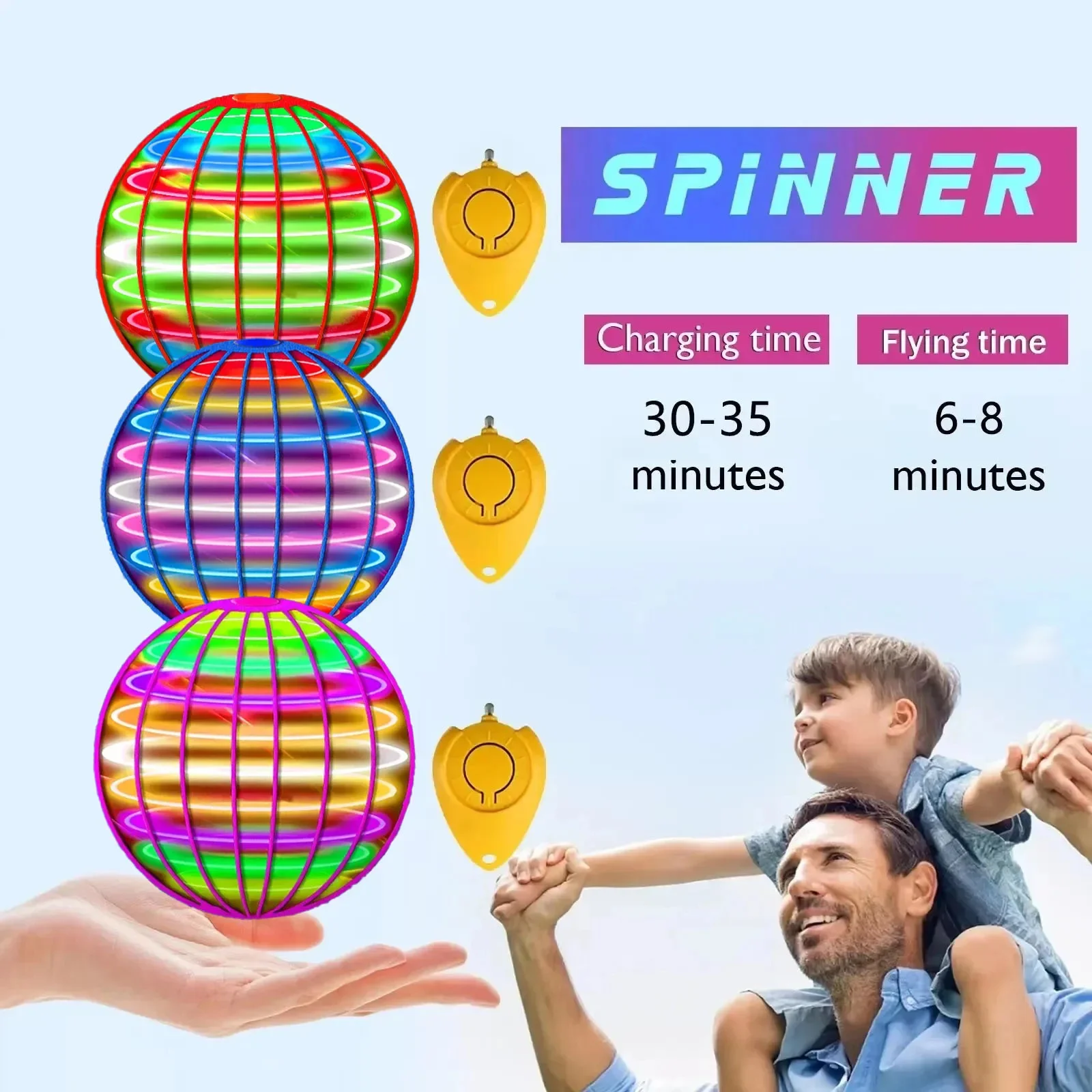 Flying Ball Boomerang Spinner  - Model Kit Ufo ulasan dan harga