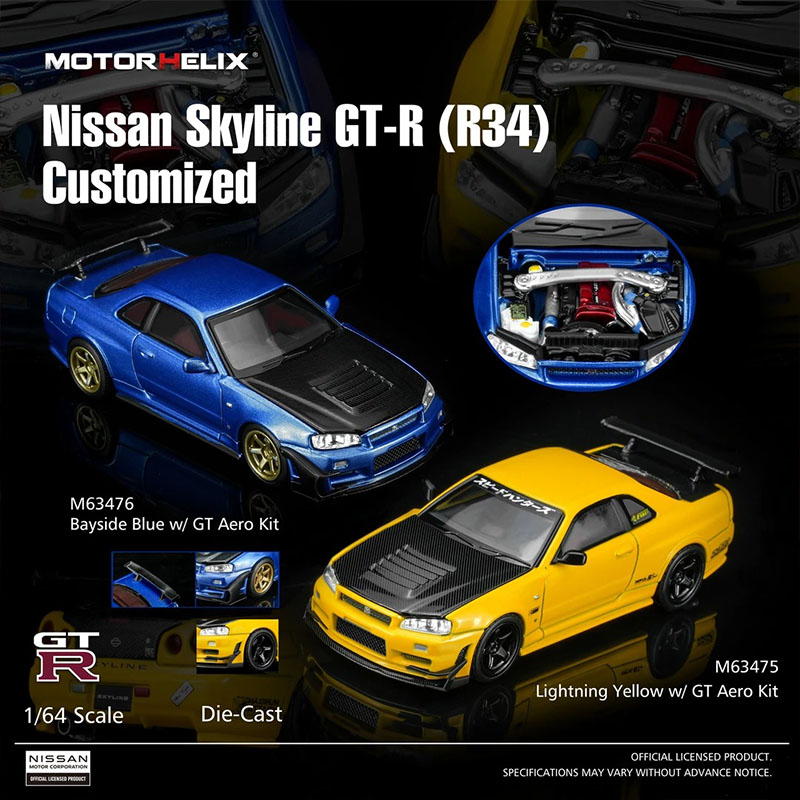 Pre-Sale Motorhelix 1:64 Nissa - Model Kit Nissan Skyline ulasan dan harga