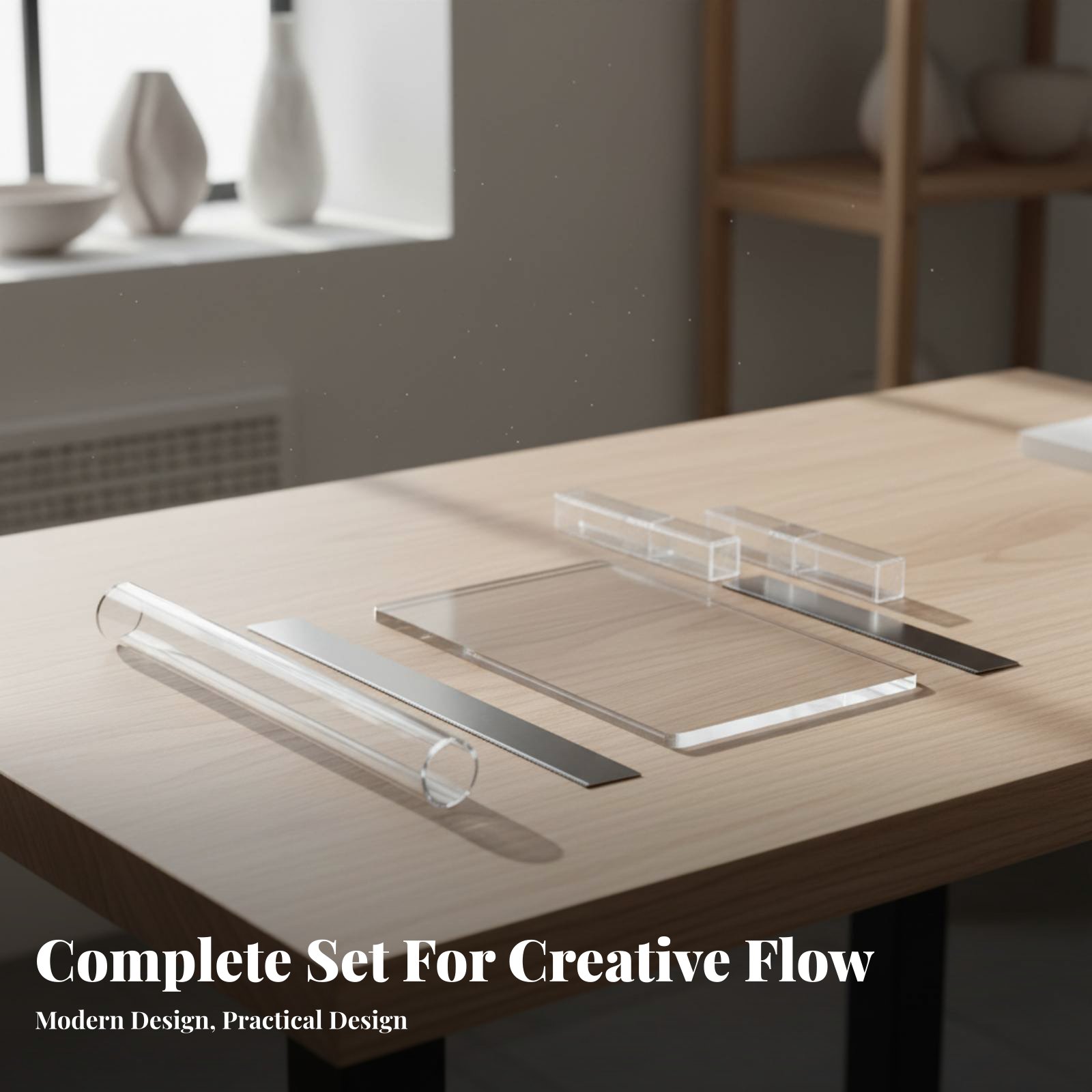 6 Pieces Acrylic Clay Cylinder - Model Kit Tool ulasan dan harga