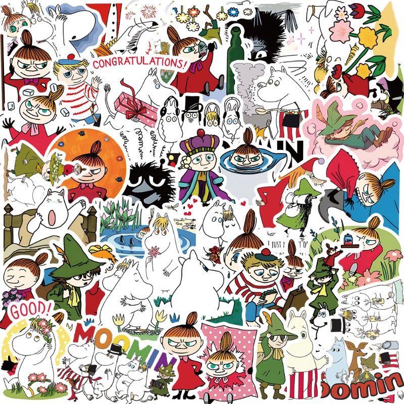 New Moomin Valley 50PCS Sticke - Model Kit Game ulasan dan harga