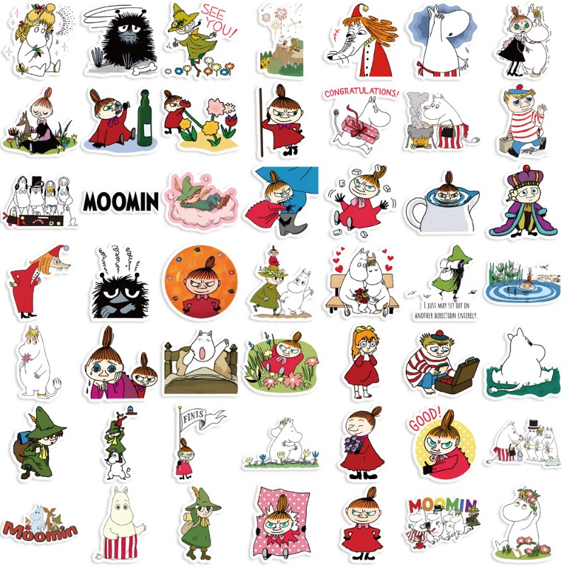 New Moomin Valley 50PCS Sticke - Model Kit Game ulasan dan harga